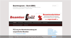 Desktop Screenshot of bundesbeamtengesetz.org