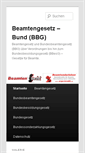 Mobile Screenshot of bundesbeamtengesetz.org