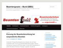 Tablet Screenshot of bundesbeamtengesetz.org